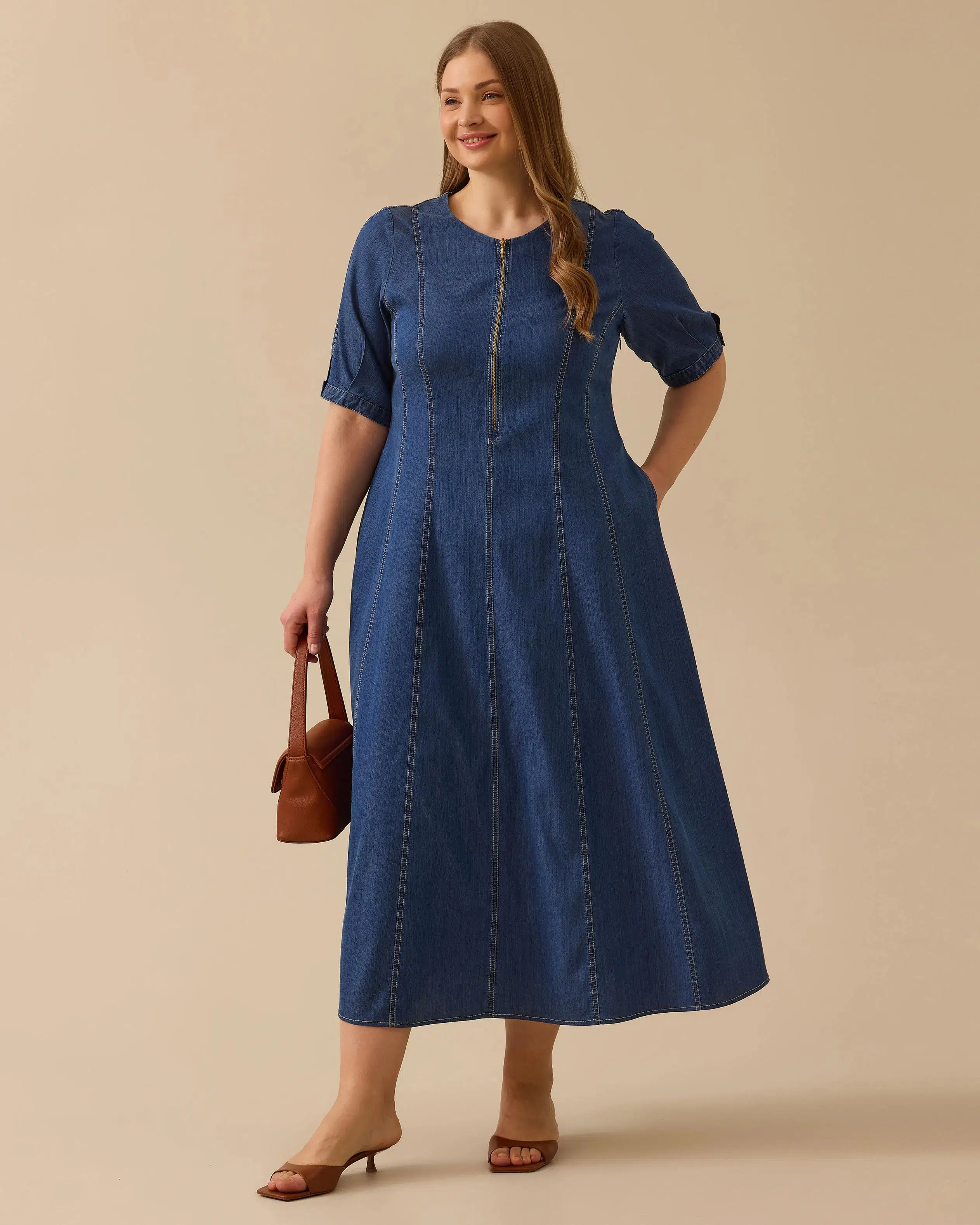 10002512214011 GALAXİ JEAN ELBİSE