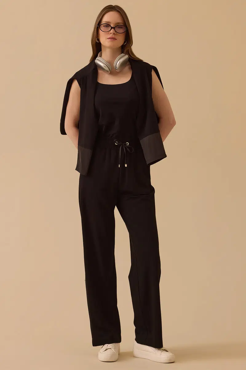 10002611010007 SEÇİL EŞOFMAN ALTI - SİYAH