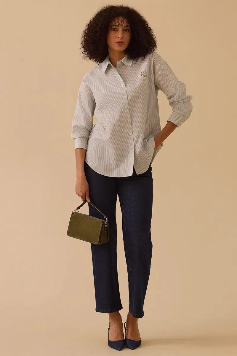 10002611510020 SEÇİL GÖMLEK - YEŞİL