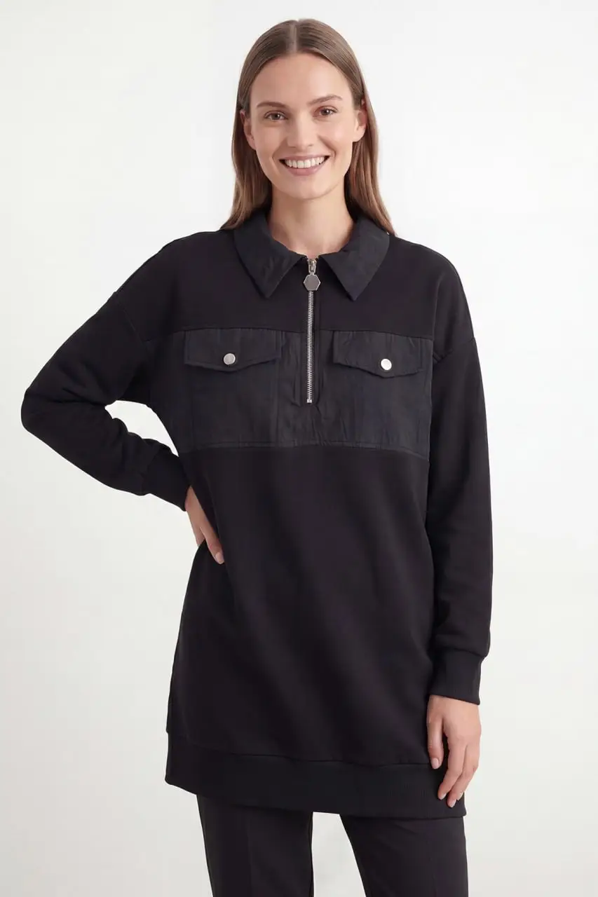 10783 PUANE TUNİK - BLACK