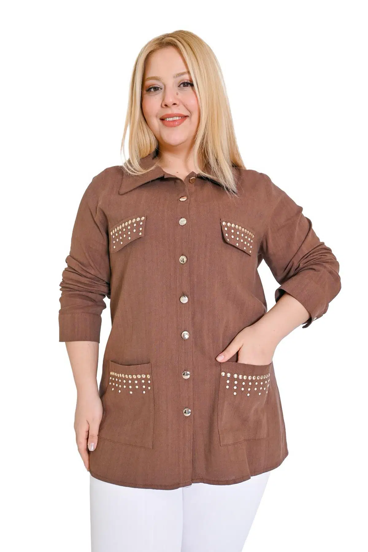 1173 FLAŞ KETEN CEKET