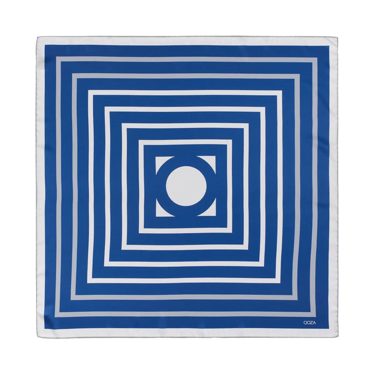 1212 QOZA EŞARP ÇİZGİ DESENLİ - KOT MAVİSİ