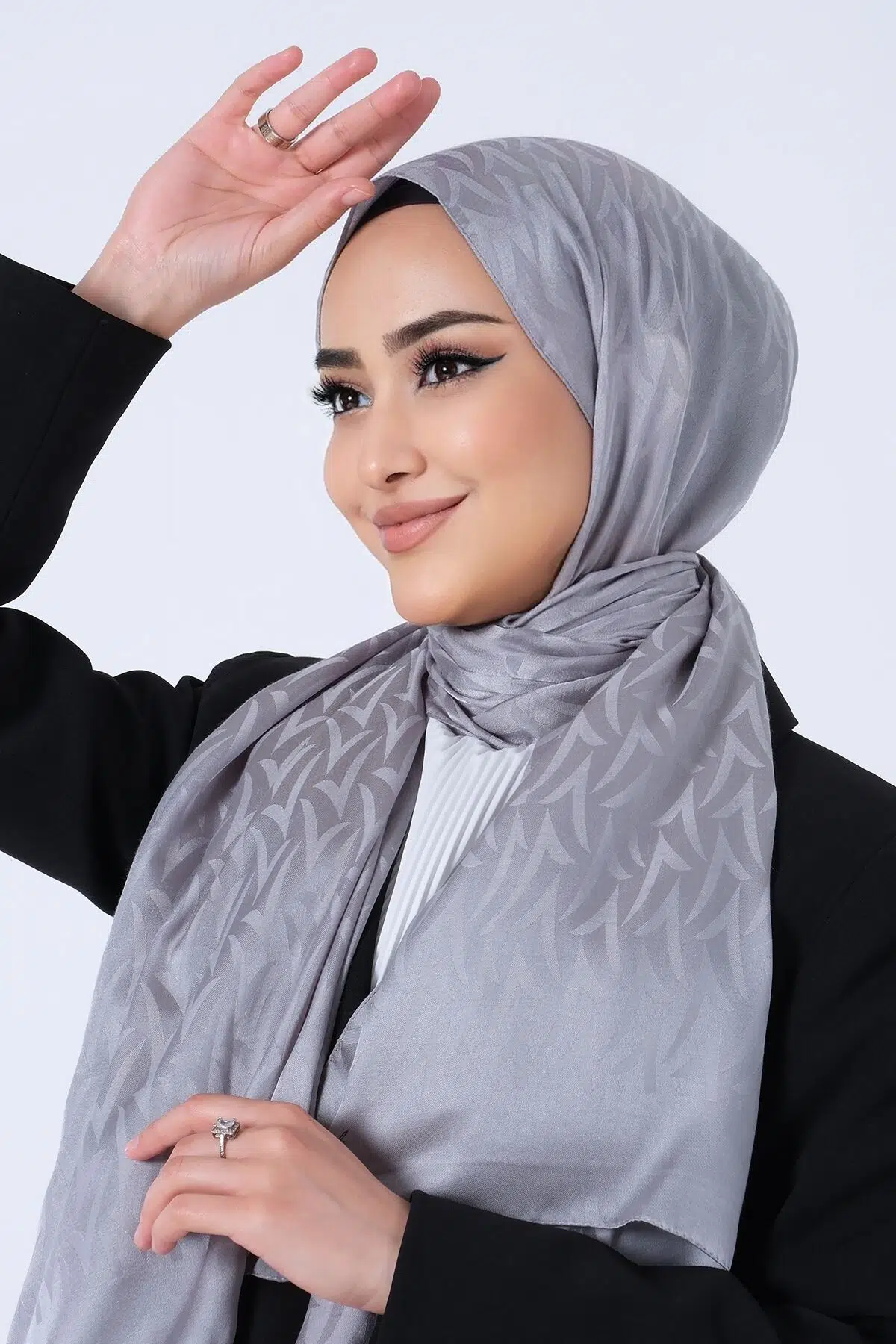 1246 HAREM ELA JAKAR ŞAL - GRİ