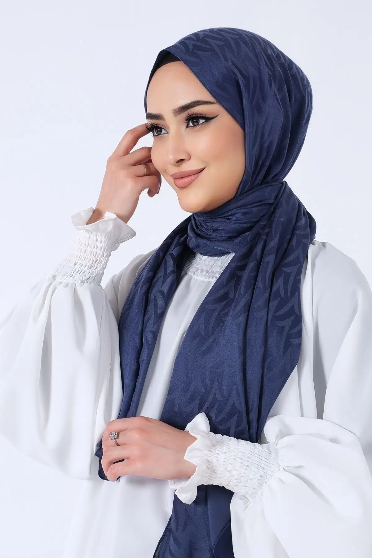 1246 HAREM ELA JAKAR ŞAL - LACİVERT