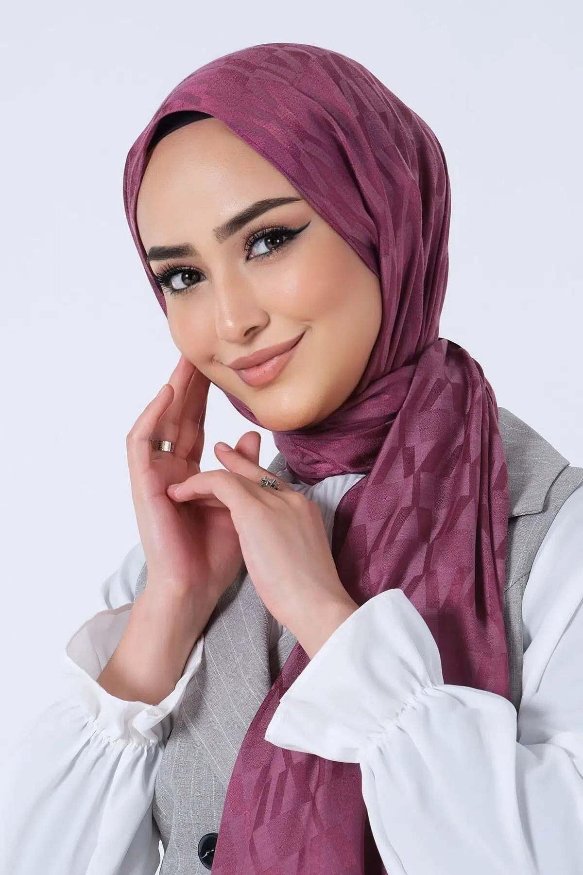 1249 HAREM ESİLA JAKAR EŞARP - LEYLAK
