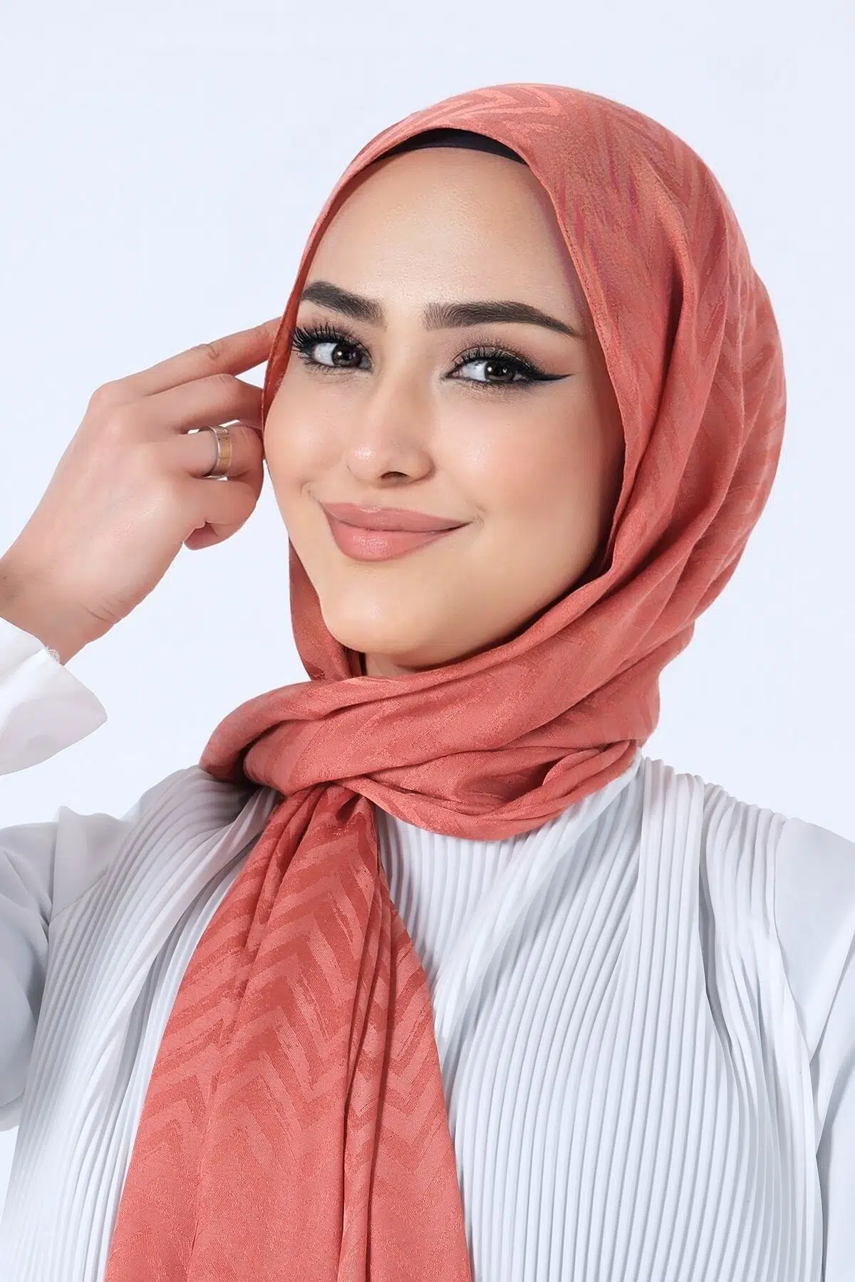 1253 HAREM LİNO JAKAR EŞARP - KİREMİT