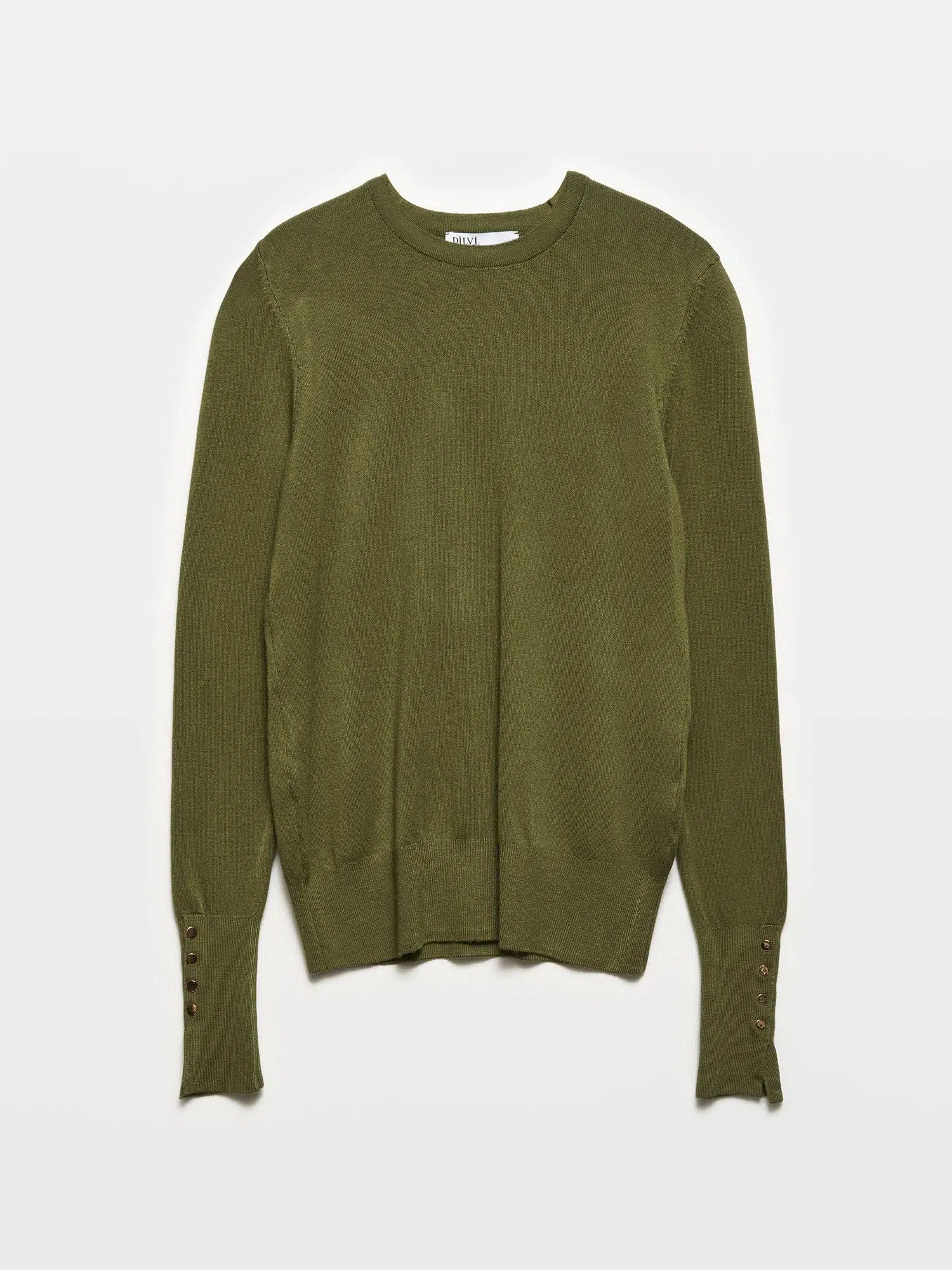 1267 DİLVİN KAZAK BİSİKLET YAKA KOL ORTASI DROPLU - HAKİ