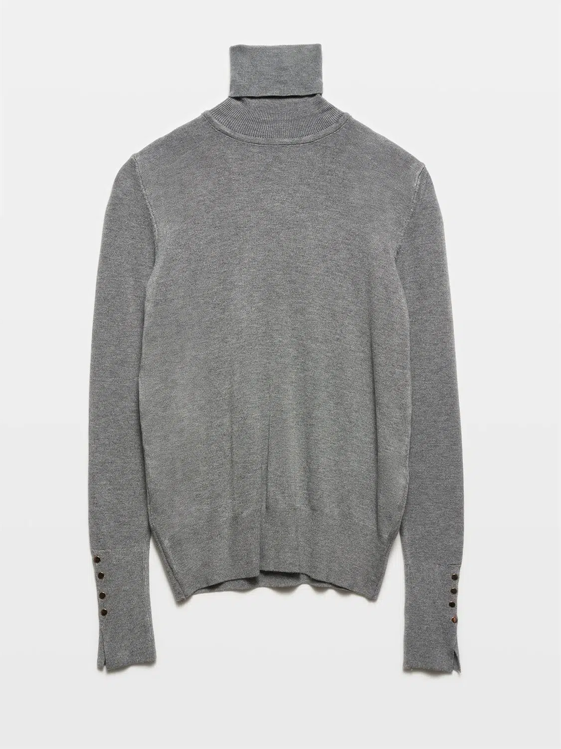 1268 DİLVİN BALIKÇI YAKA YIRMAÇLI KAZAK - FÜME MELANJ