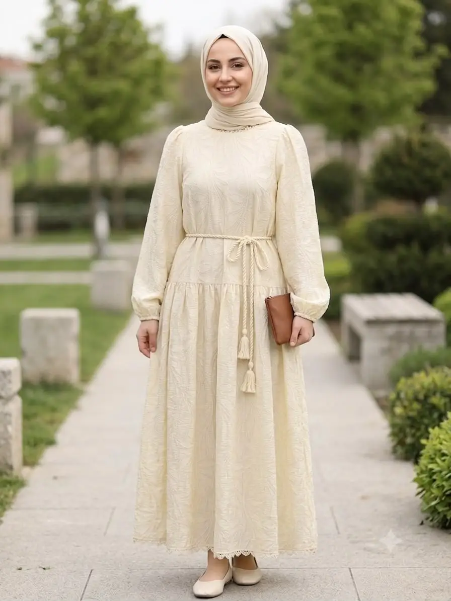 12700 PUANE ELBİSE - YELLOW