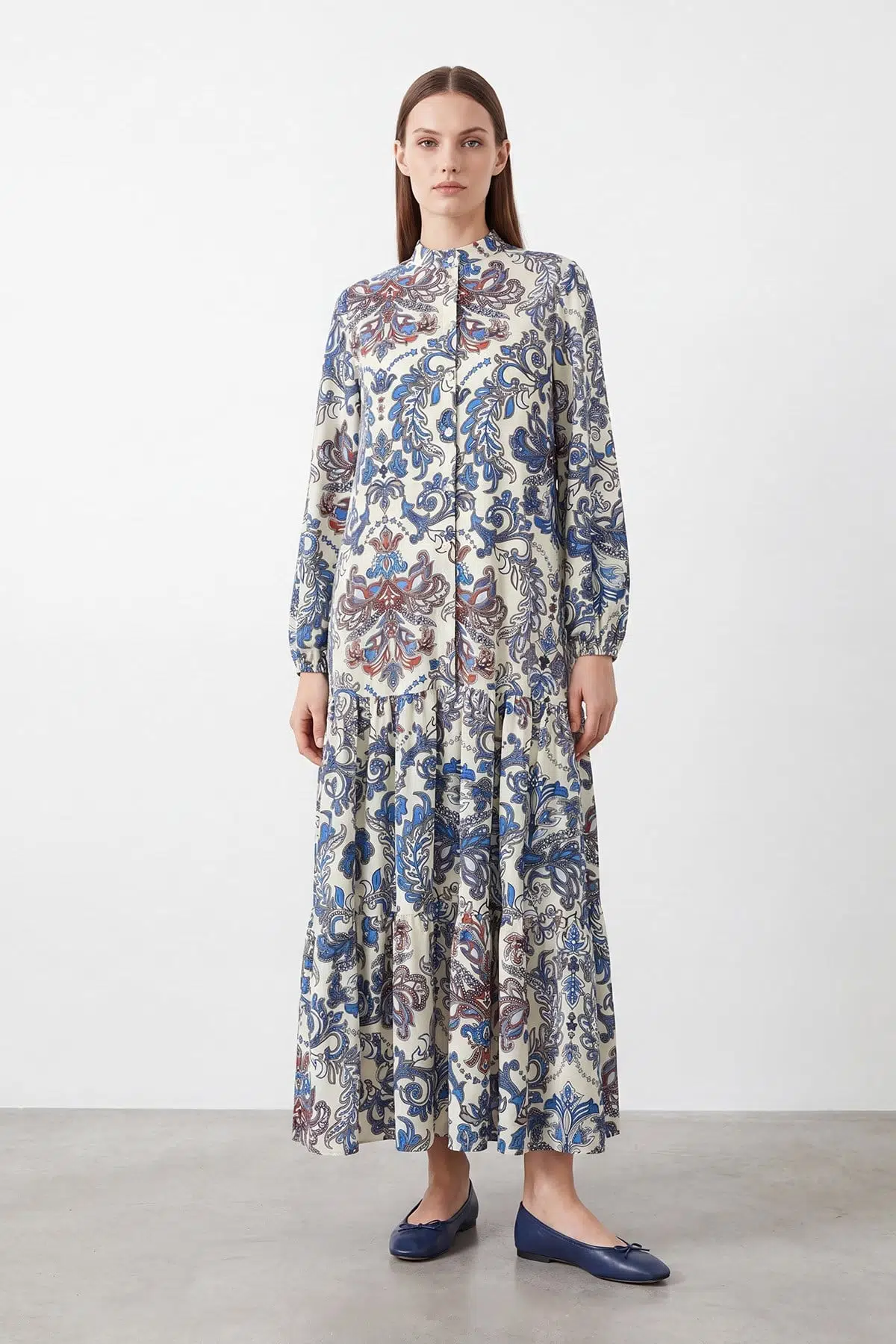 12715 PUANE ELBİSE - BLUE