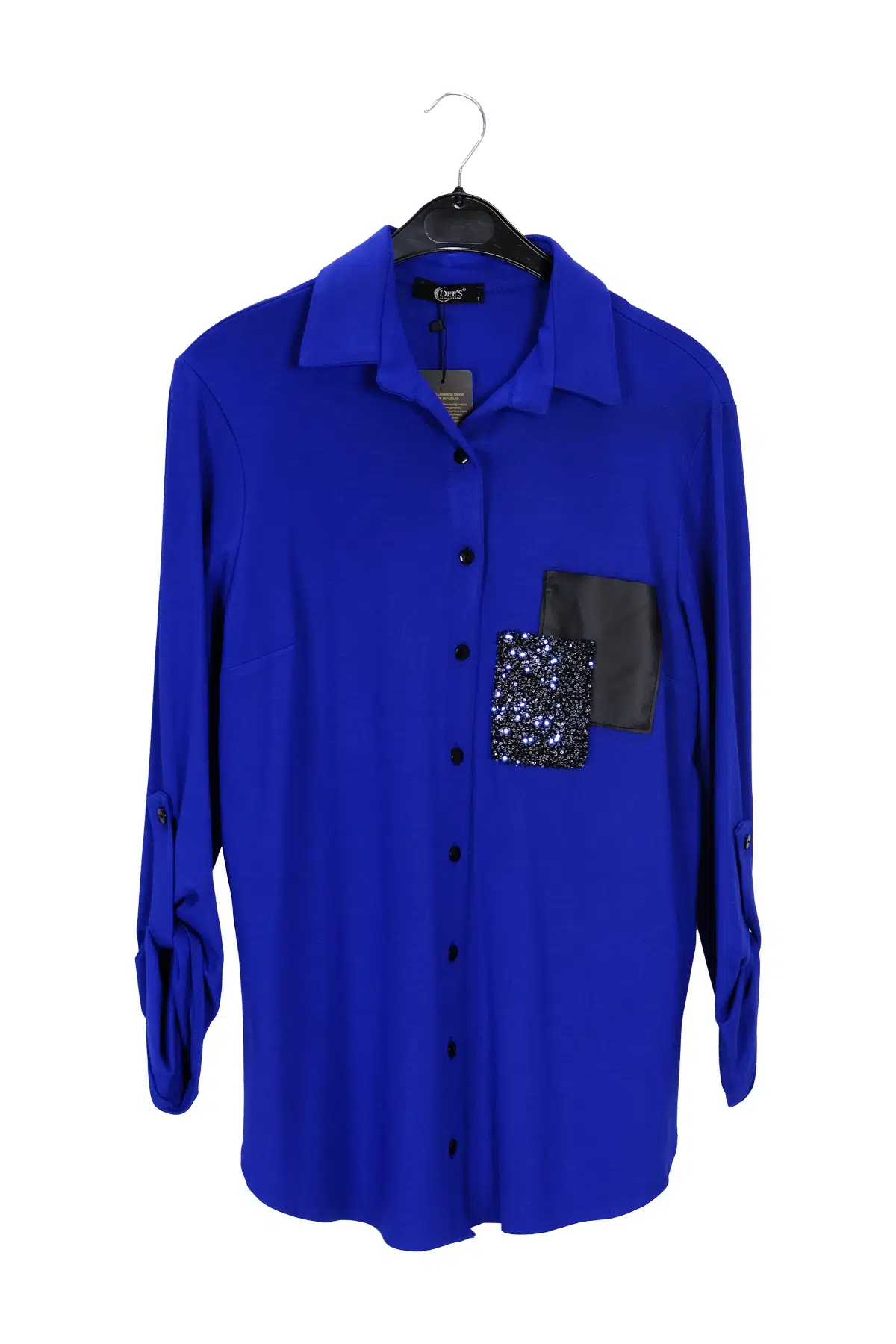 1504 DEE'S DÜĞMELİ İKİ CEP SİM VE DERİ DETAYLI - SAKS