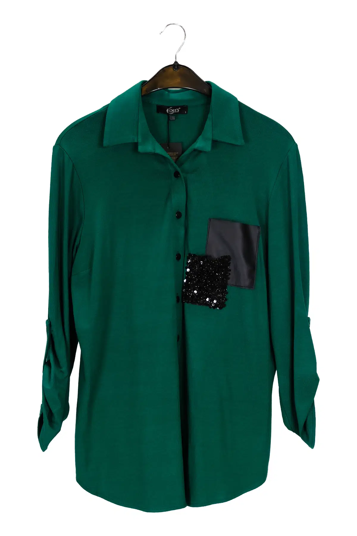 1504 DEE'S DÜĞMELİ İKİ CEP SİM VE DERİ DETAYLI