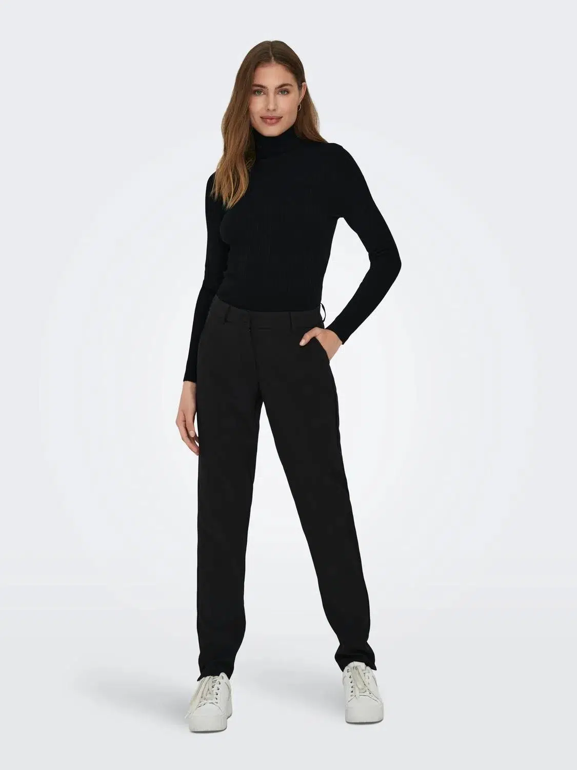 15165075 ONLKAROL L/S ROLLNECK PULLOVER KNT NOOS - BLACK