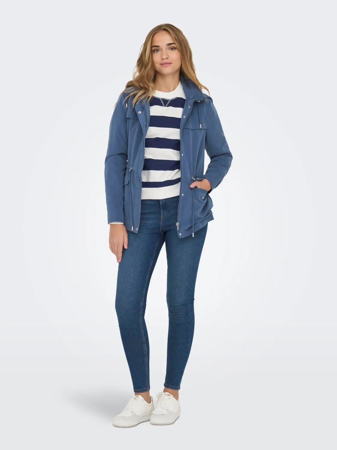 15218612 ONLNEWSTARLINE SPRING JACKET CC OTW - VİNTAGE İNDİGO
