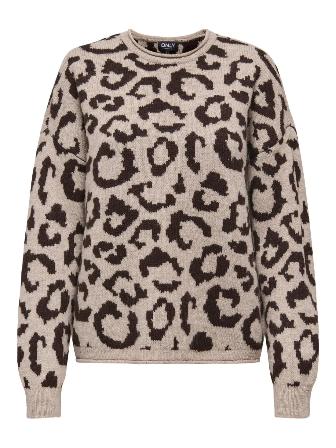 15294969 ONLJADE ANIMAL LS O-NECK KNT NOOS - STRİNG