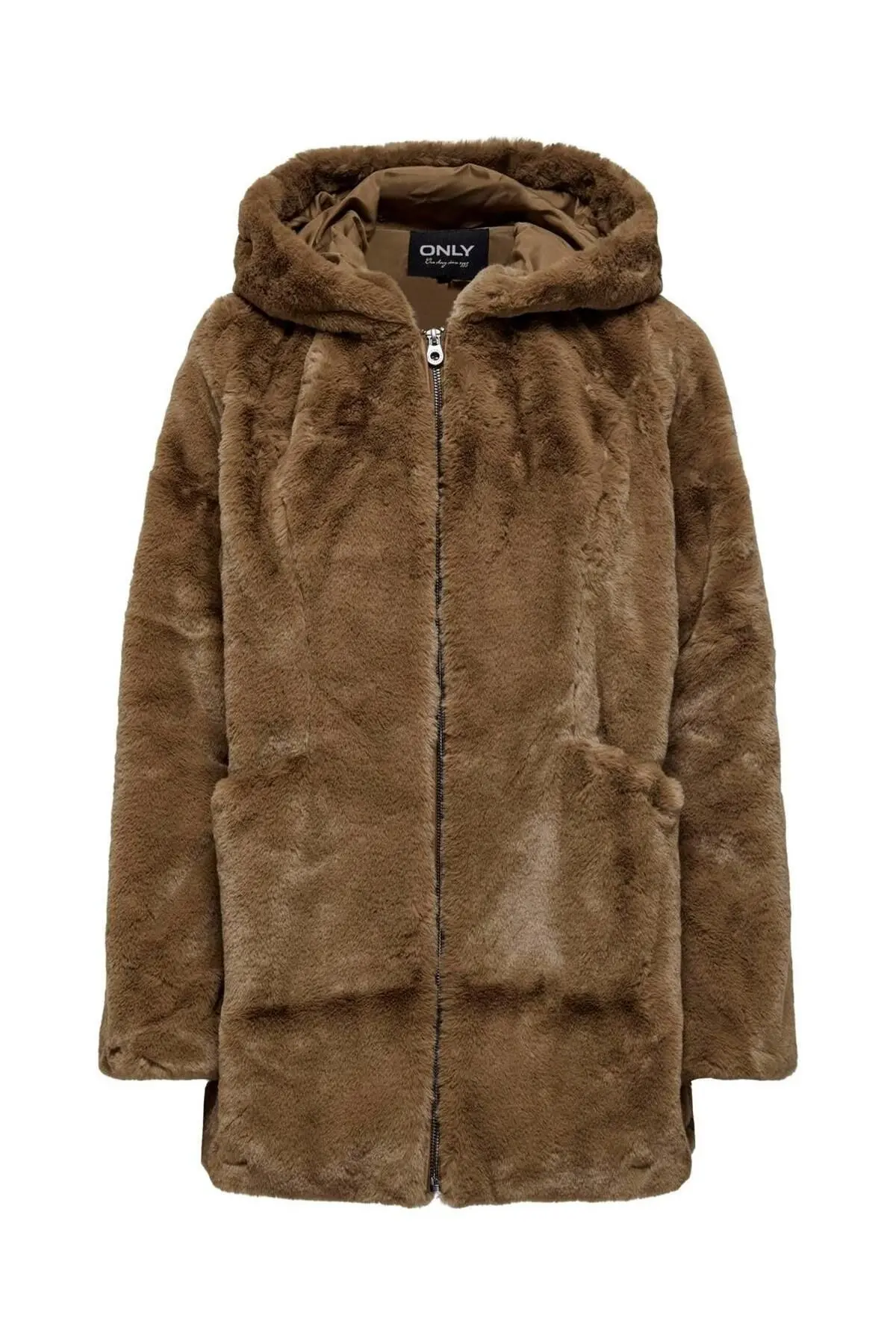 15304776 ONLNEWMALOU FAUX FUR COAT CC OTW - ARGAN OİL