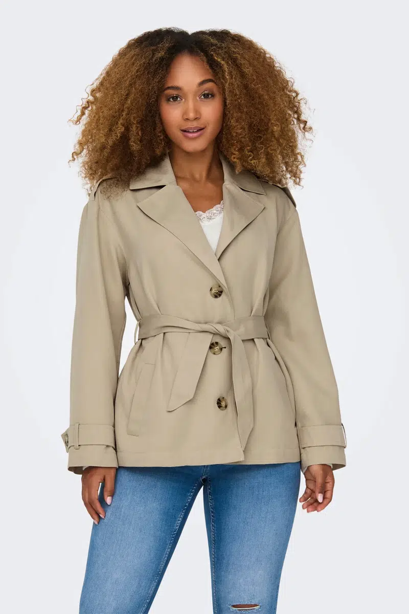 15317205 ONLLINE SHORT TRENCCOAT OTV NOS - HUMUS