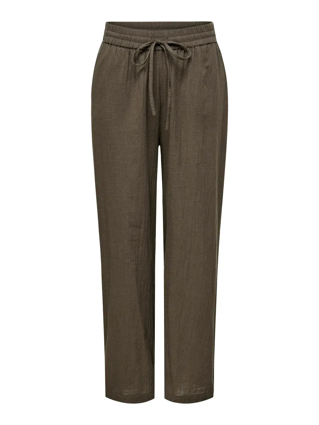 15319090 ONLY ONLTIZANA COTTON LOOSE PANTS WVN NOOS - CHOCOLATE MARTİNİ