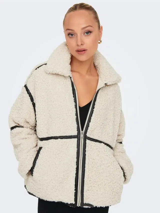 15322440 ONLPARIS TEDDY JACKET LIFE OTW CS