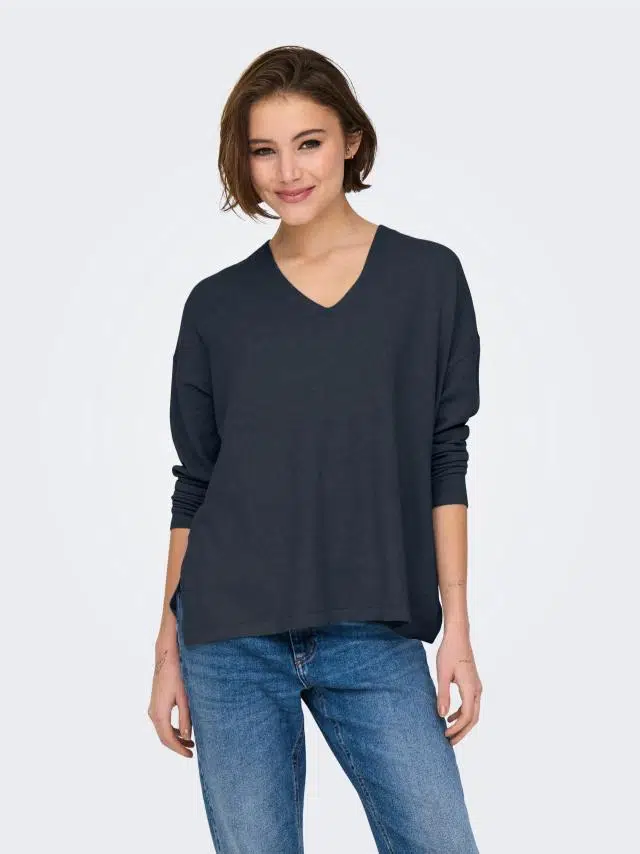 15340735 ONLAMALIO LIFE LS V-NECK KNT