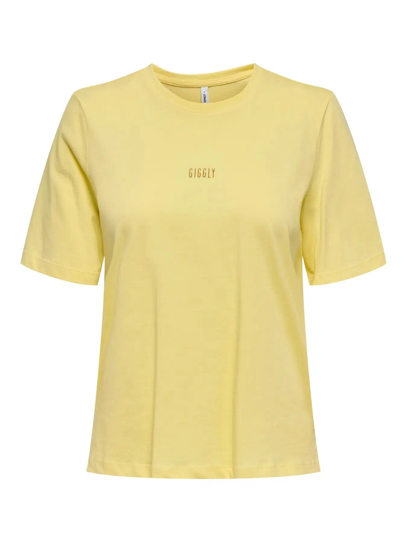 15343277 ONLMOODY LIFE S/S WORD TOP BOX JRS - SUNLİGHT