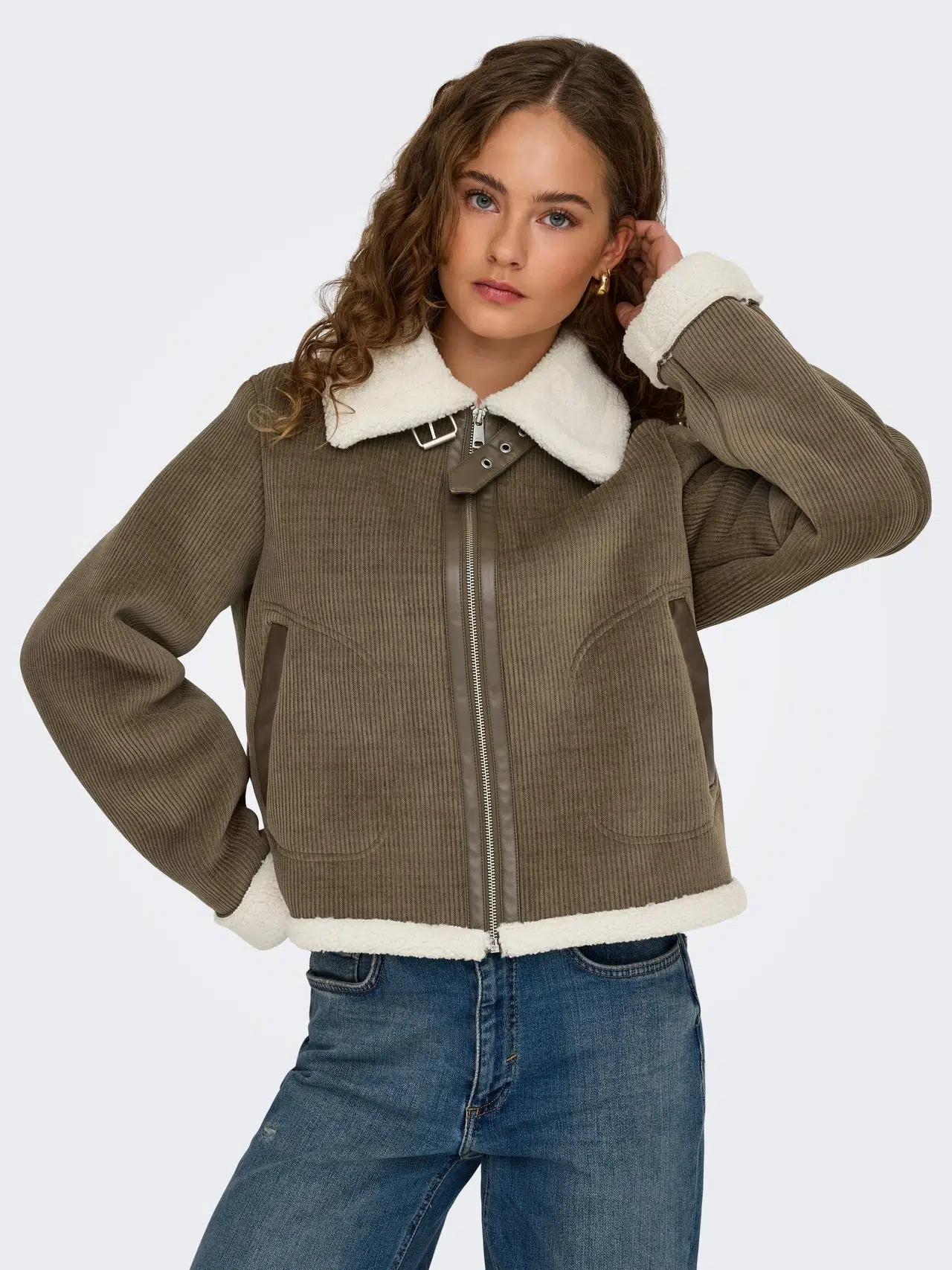 15348995 ONLKINGSTON CORD BOND JACKET CC OTW