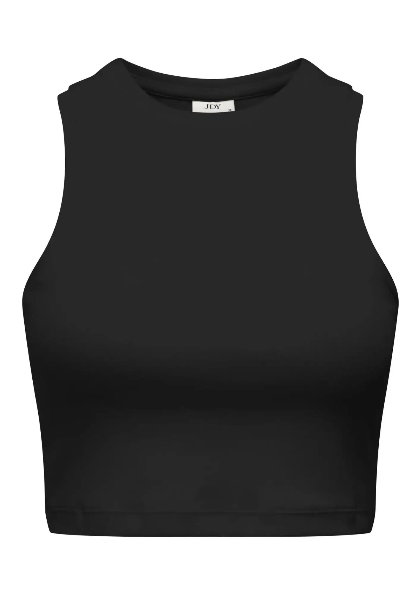15352287 JDYLUCKY CROPPED TANK TOP JRS DIA - BLACK