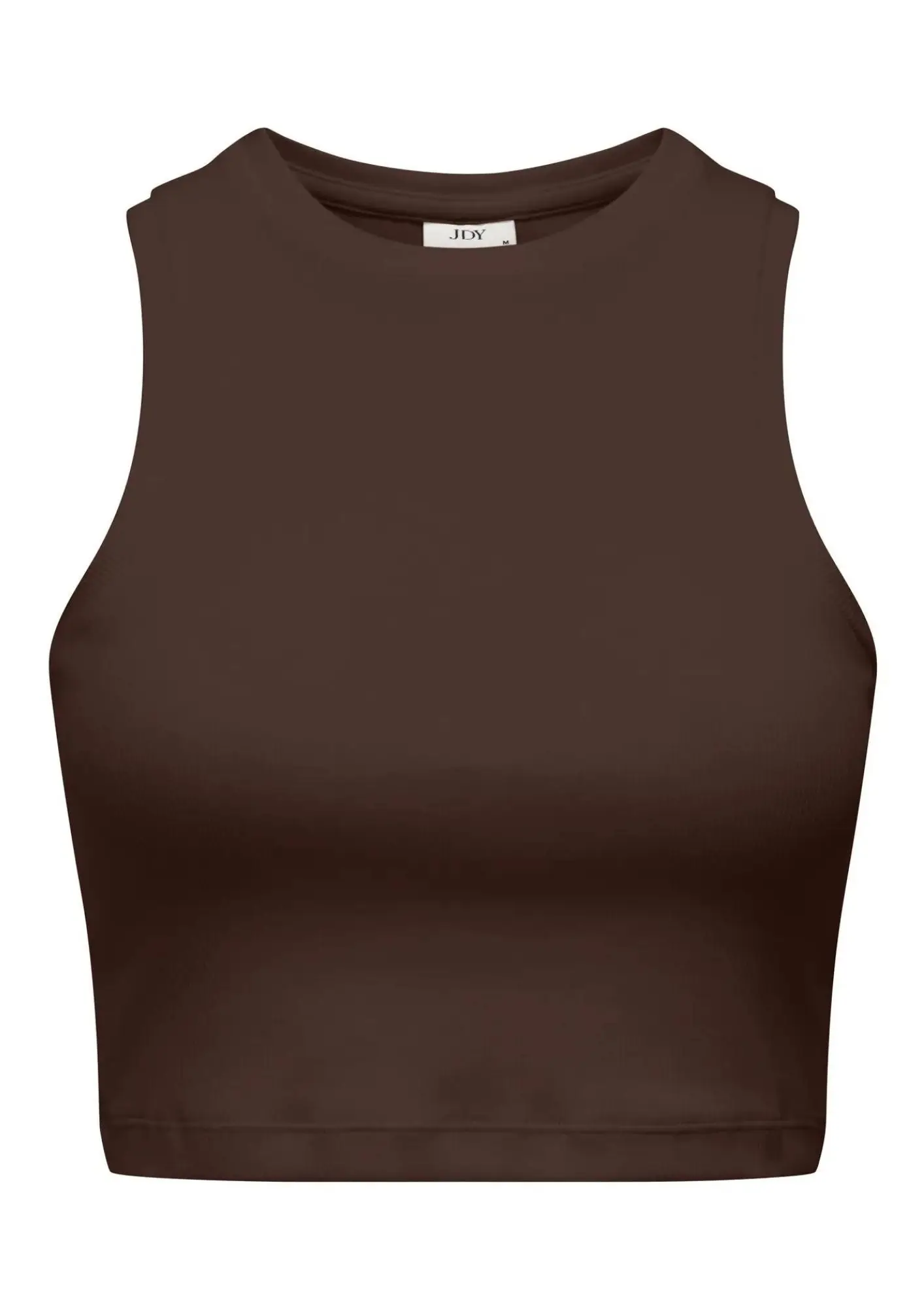 15352287 JDYLUCKY CROPPED TANK TOP JRS DIA - CHİCORY COFFEE