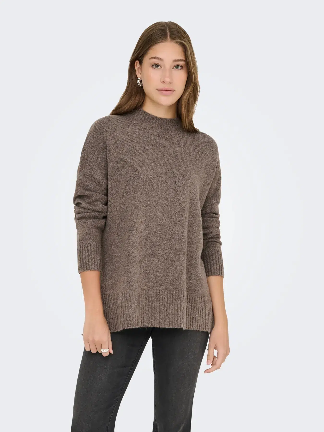 15352853 ONLHAZEL LS HIGHNECK OVERS PULL KNT NOOS