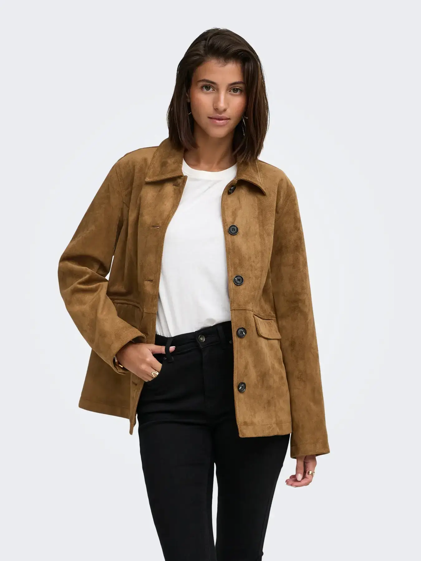 15361100 JDYPARKER FAUX SUEDE JACKET OTW YFM