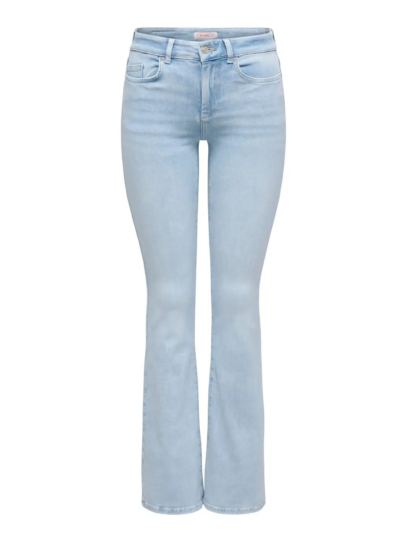 15363225 ONLBLUSH MID FLARED DNM CRO495 NOOS - LİGHT BLUE BLEACHED DENİM