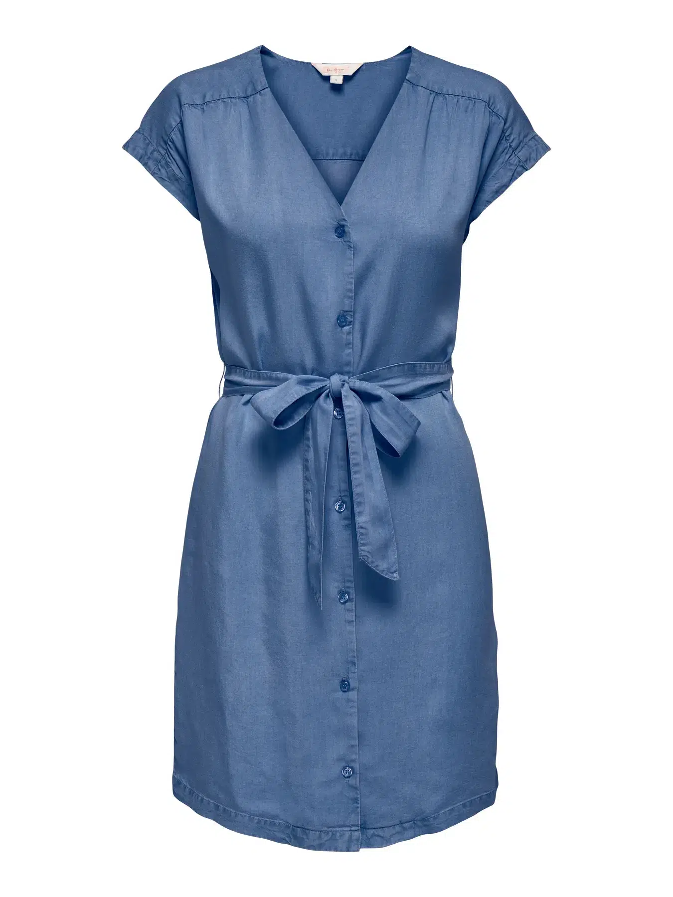 15363972 ONLCHARIS LIFE SHORT CAP DRESS WVN CC - MEDIUM BLUE DENİM