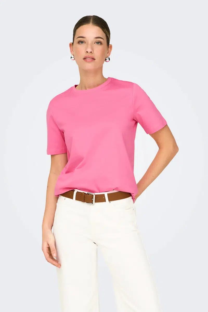 15367970 ONLFREJA S/S LUXE TOP CC JRS NOOS - SACHET PİNK