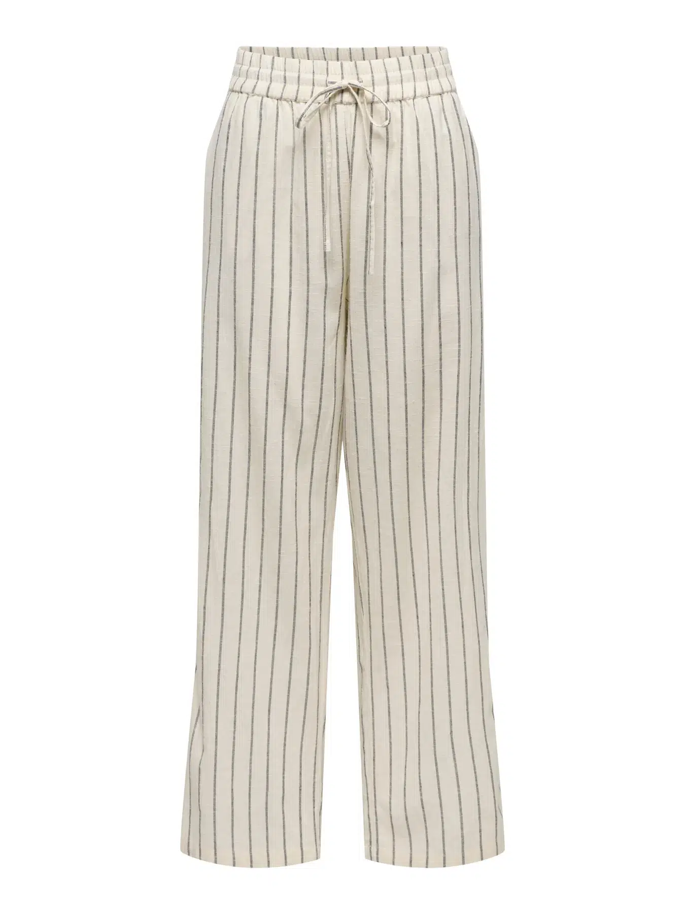 15372619 ONLTIZANA STRIPE LOOSE PANTS WVN NOOS - SİLVER LİNİNG