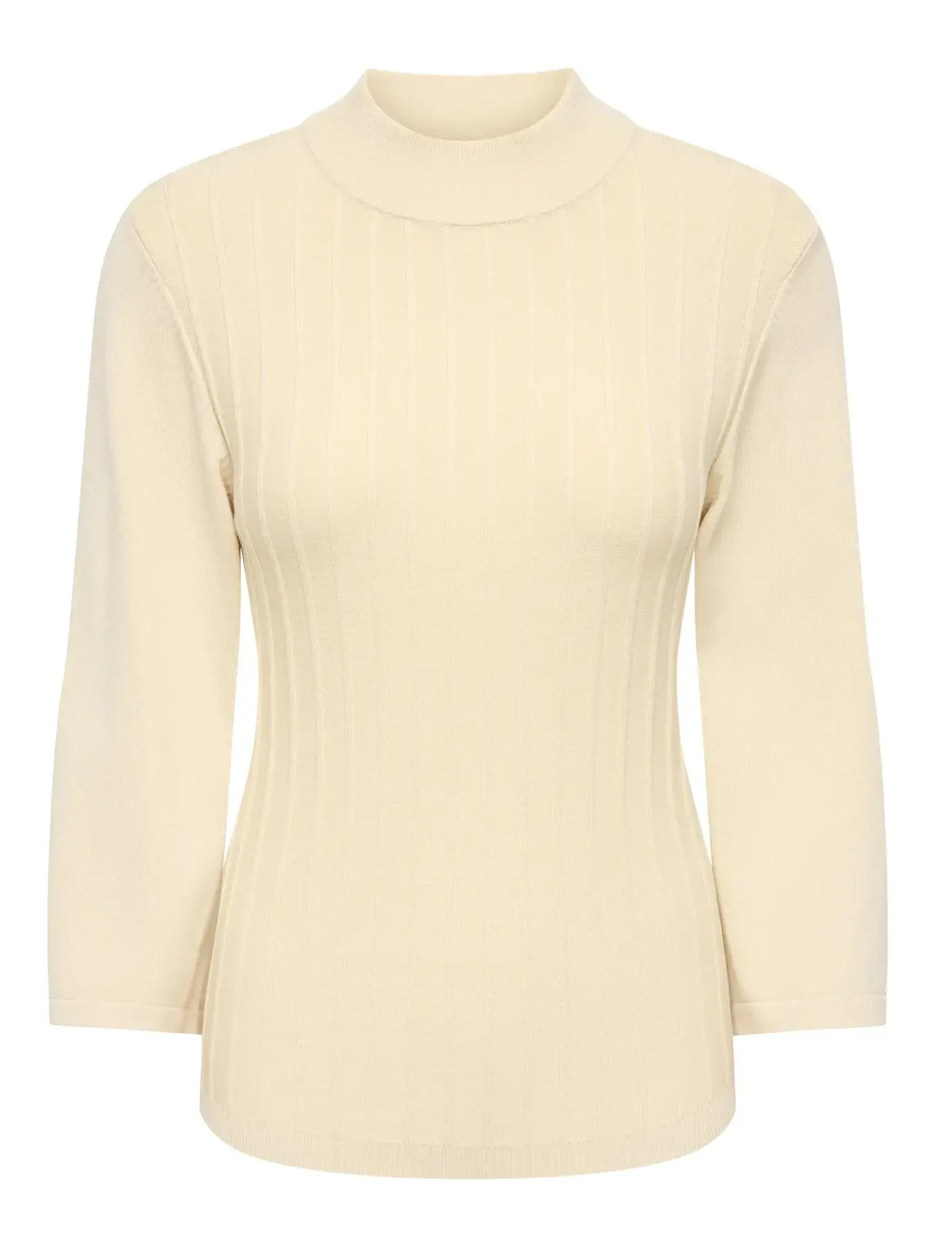 15379733 JDYKATE RIA L/S HIGHNECK PULLOVER KNT - SANDSHELL