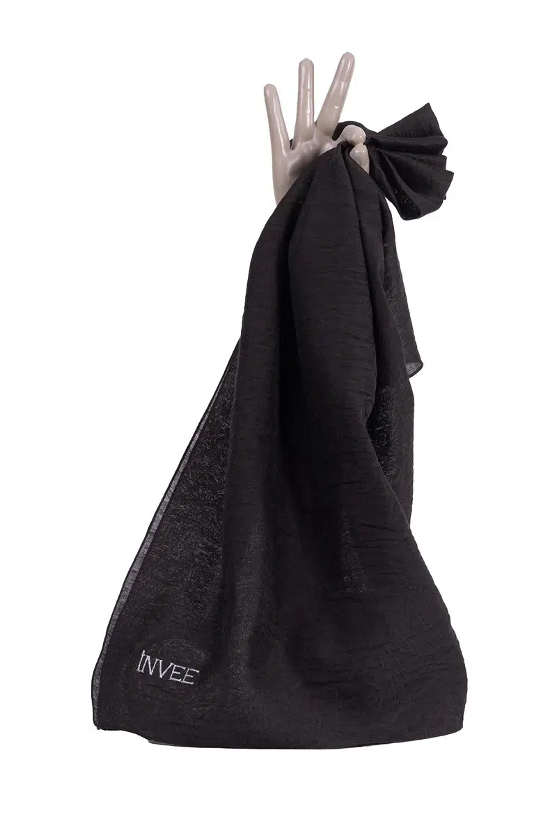 1553 İNVEE DESEN KARE EŞARP - K.KAHVE