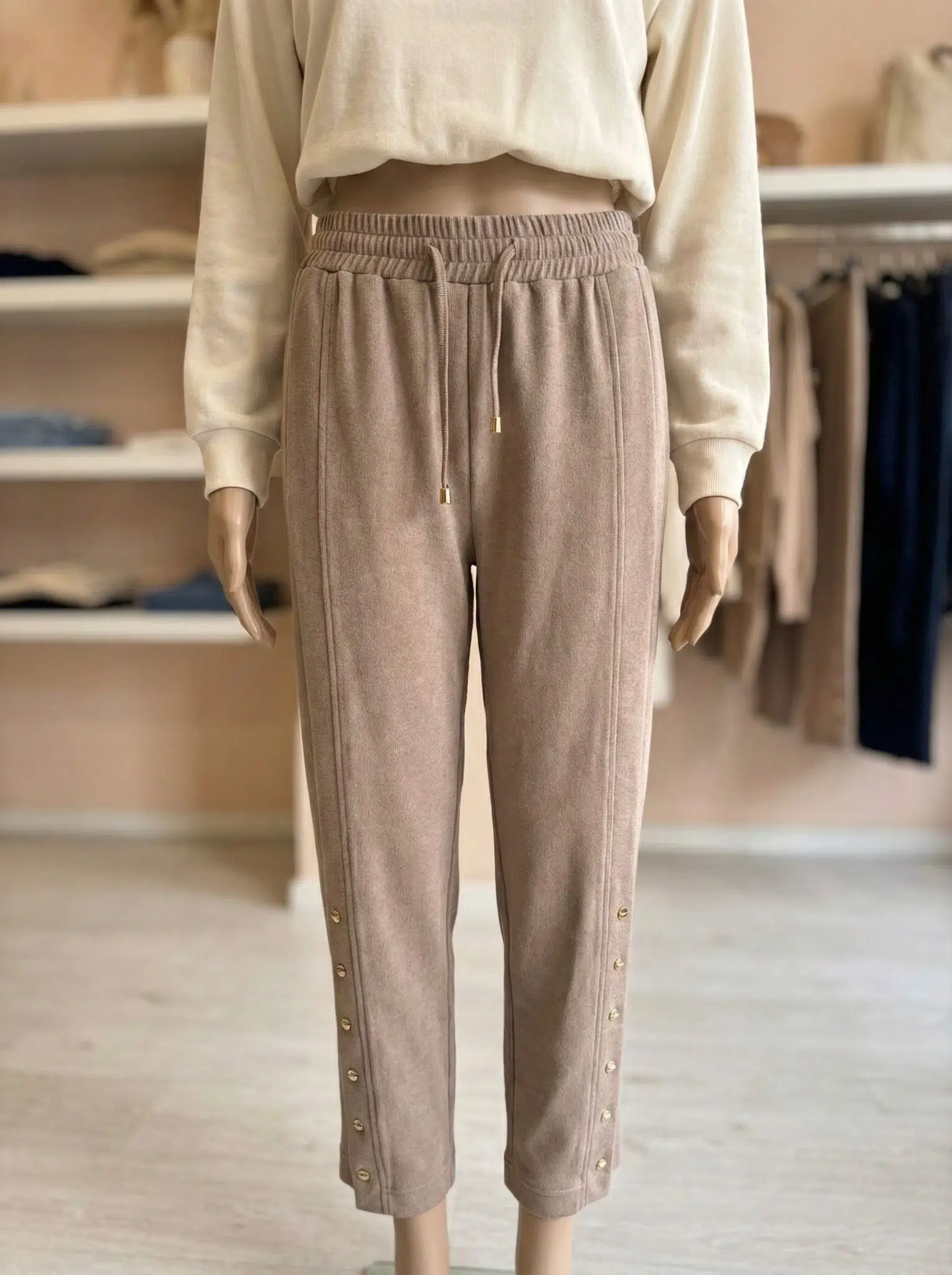 1588 YUSUF ÖZDEMİR PAÇASI ZIMBALI TRİKO PANTOLON