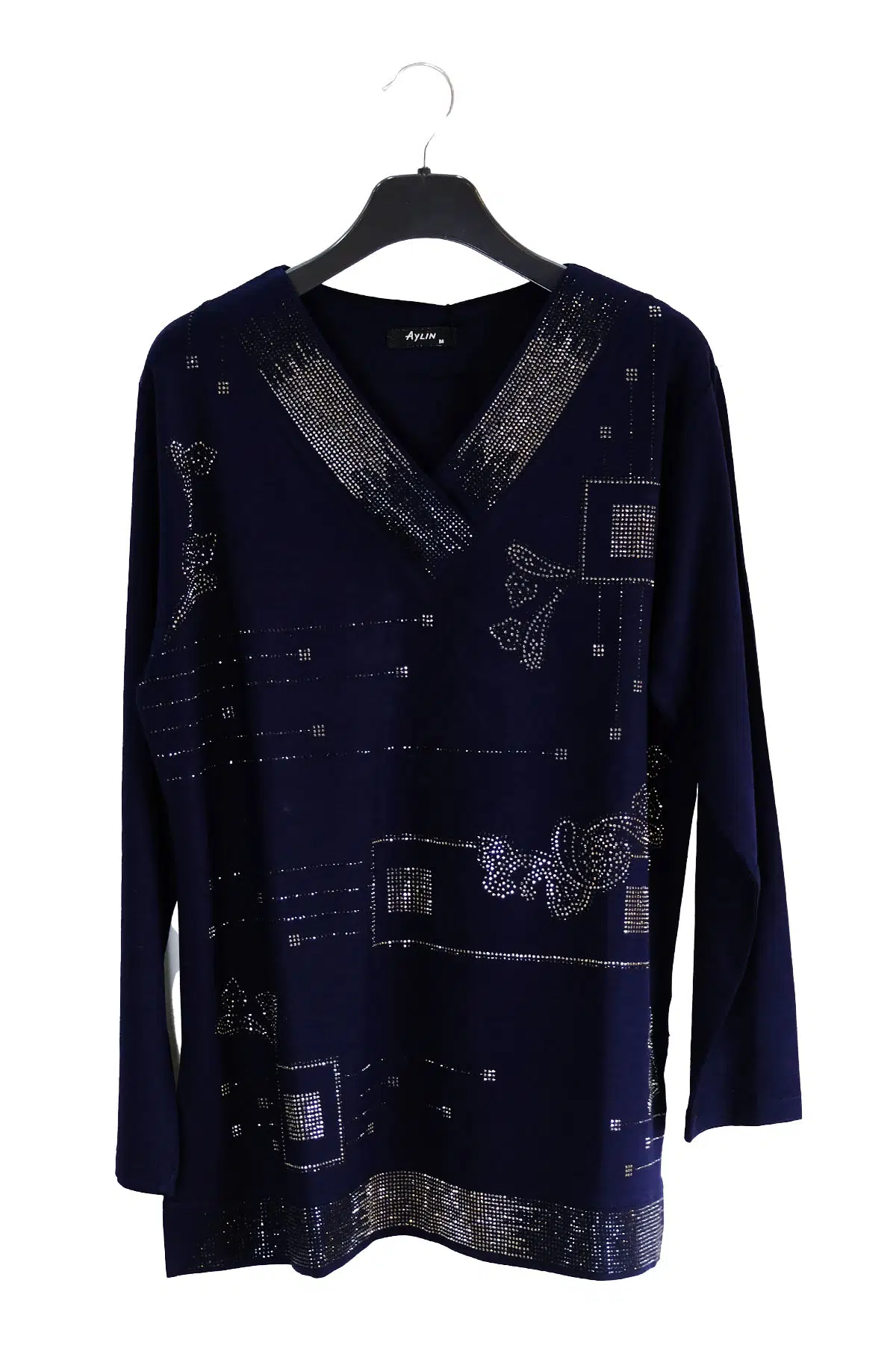 1603 AYLİN PENYE BLUZ - LACİVERT