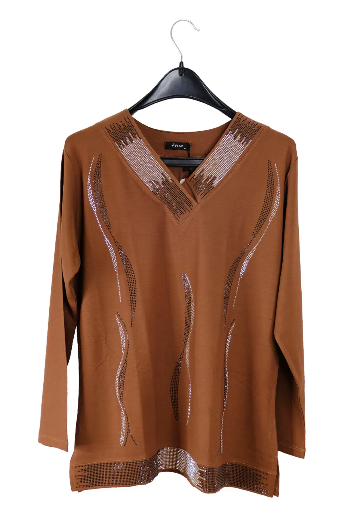 1604 AYLİN PENYE BLUZ - CAMEL