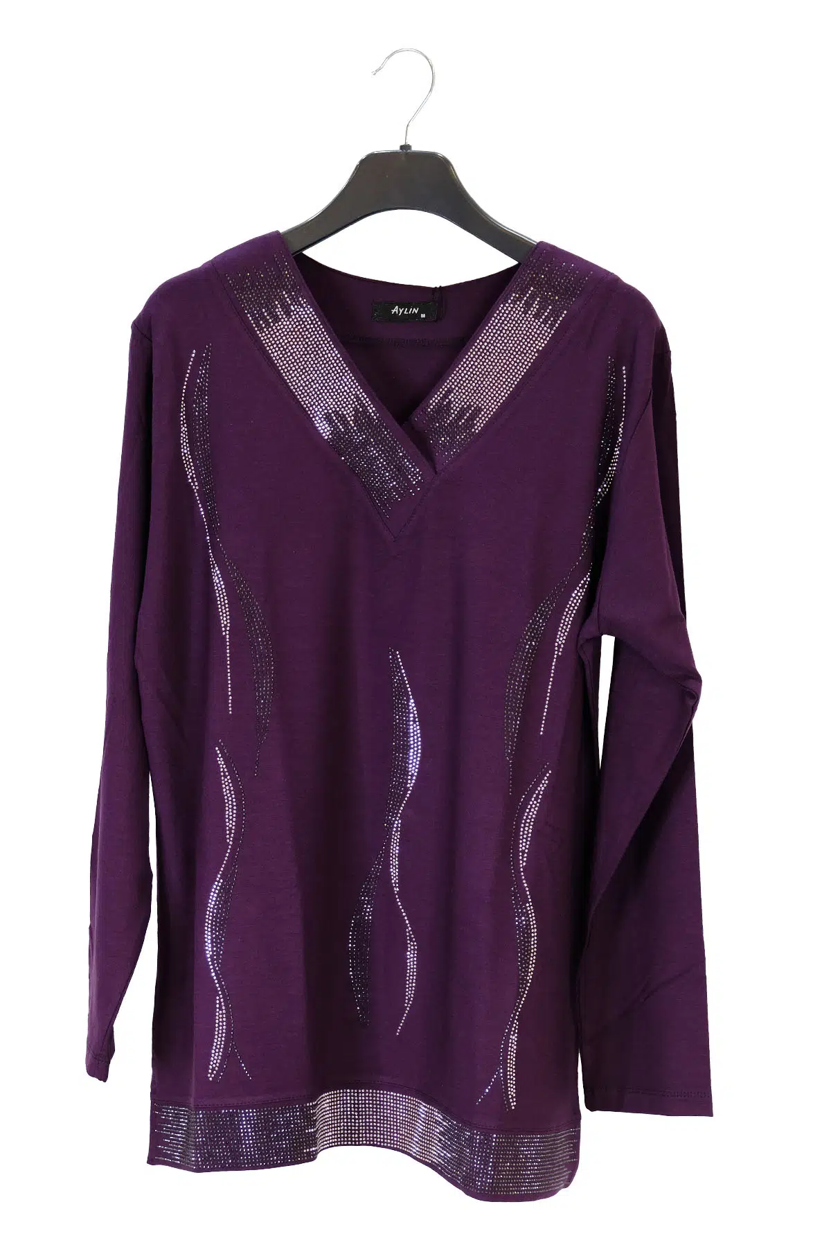 1604 AYLİN PENYE BLUZ - MOR