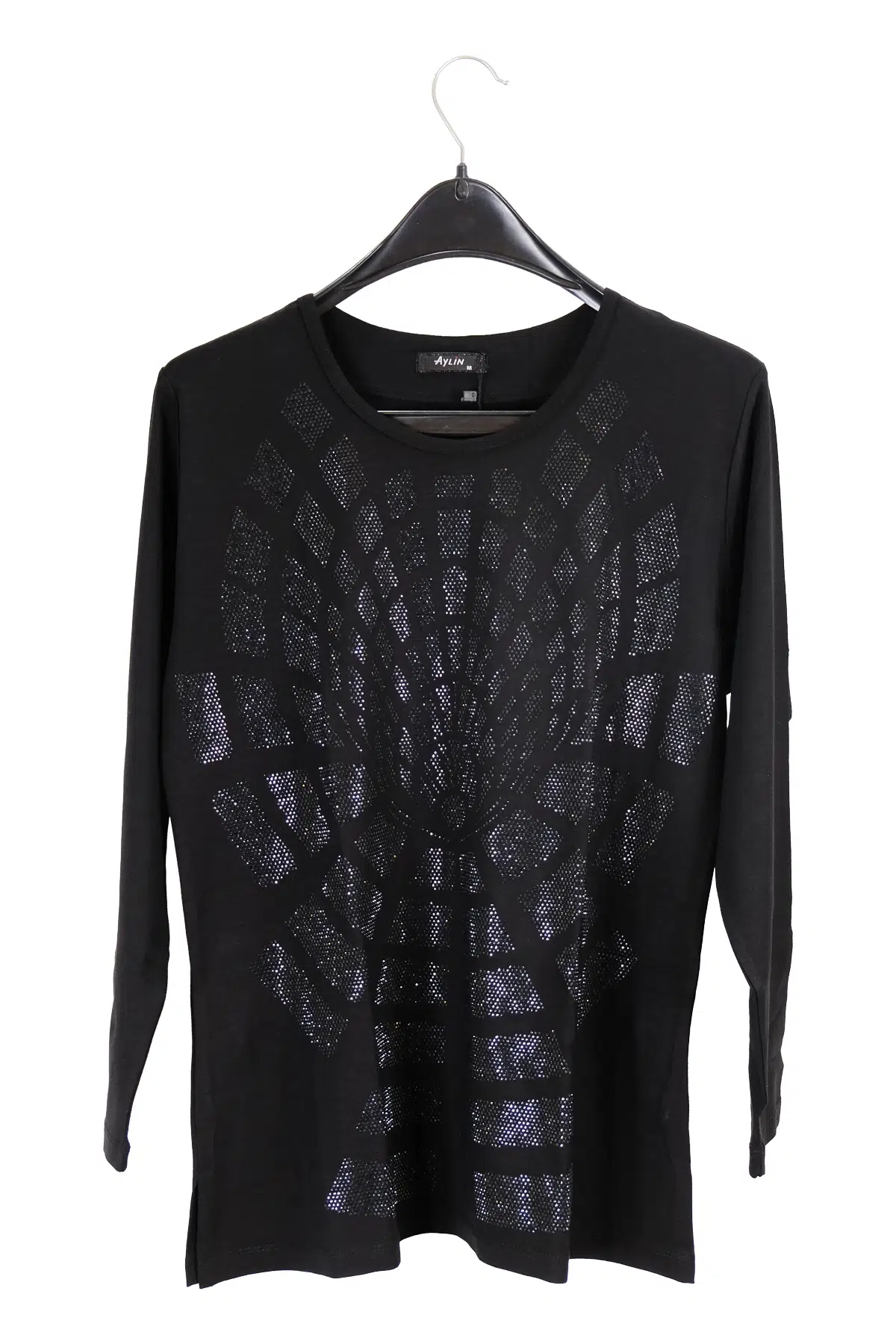 1606 AYLİN PENYE BLUZ - SİYAH