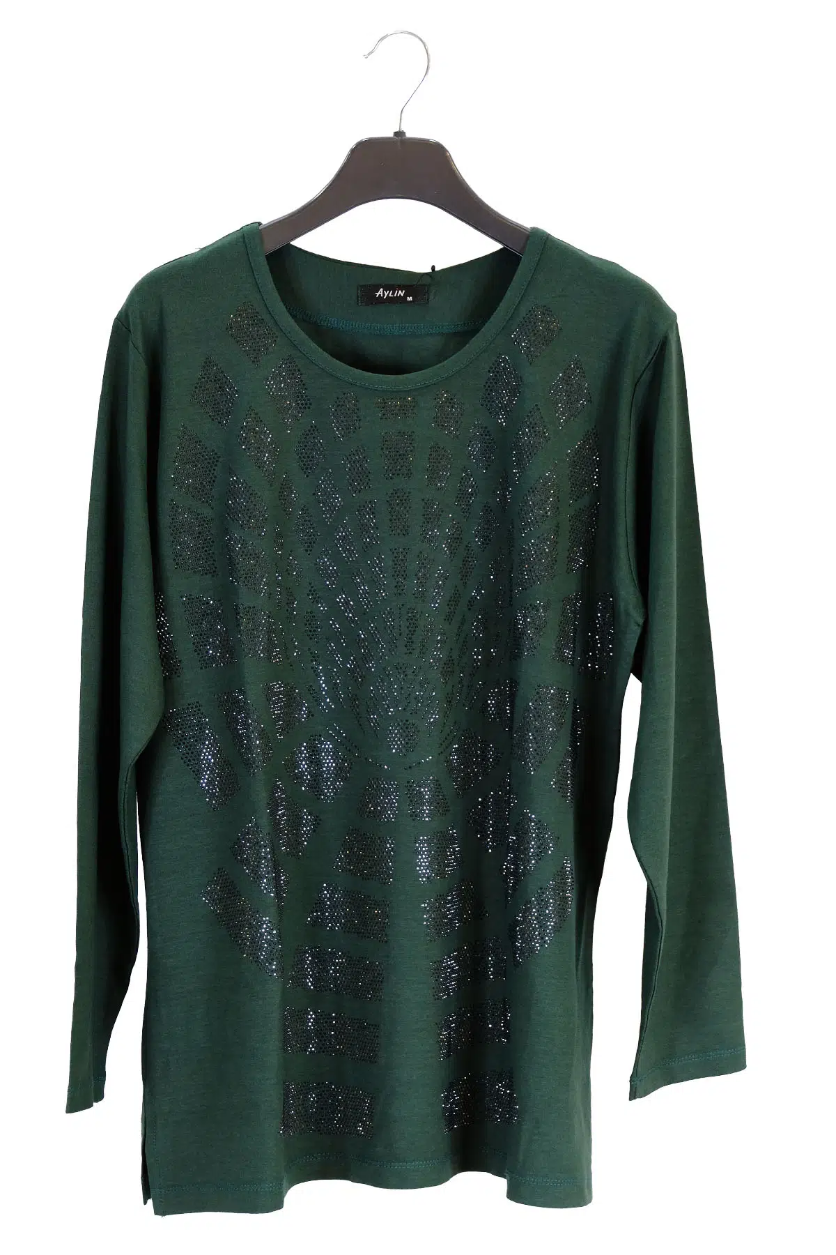 1606 AYLİN PENYE BLUZ - YEŞİL