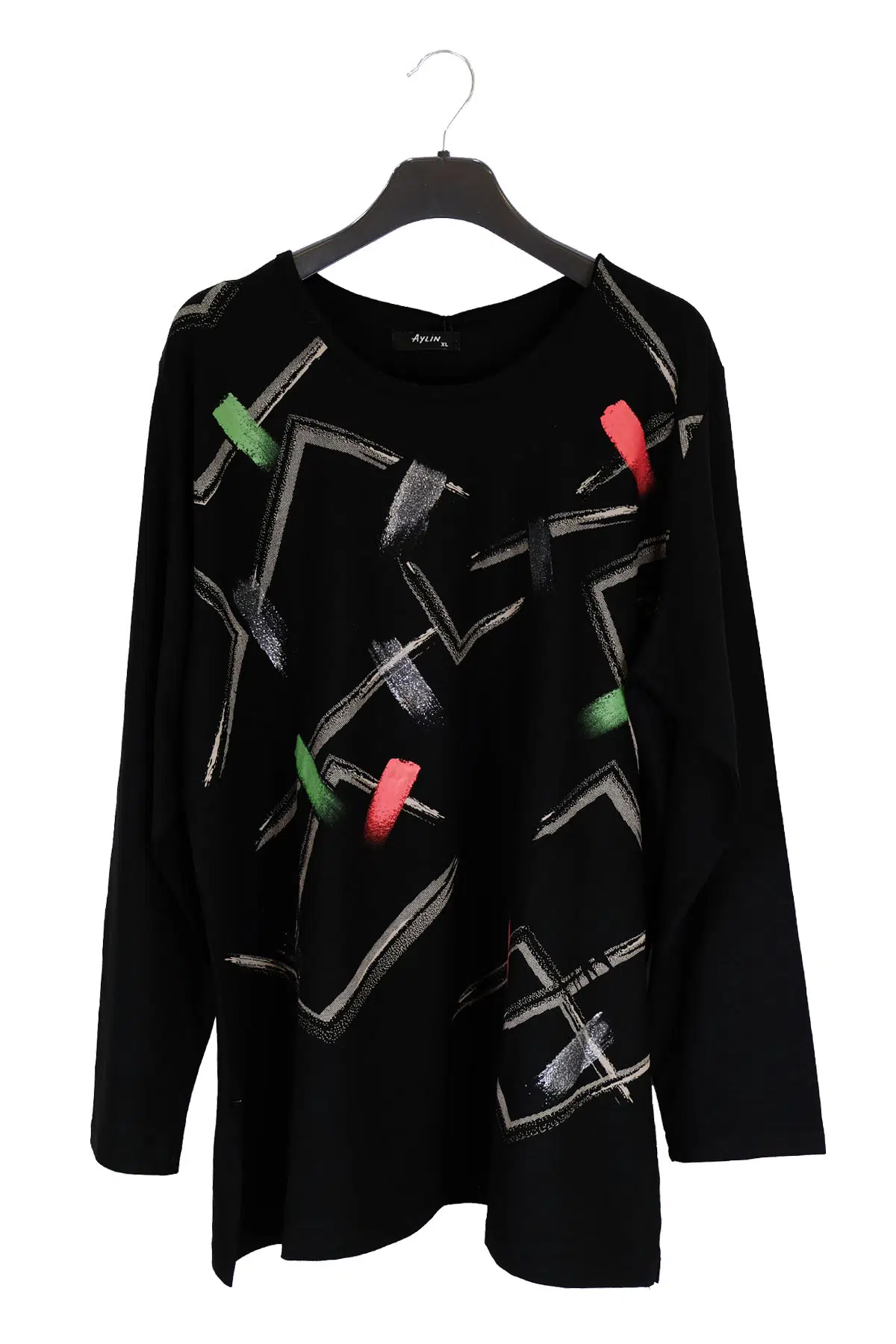 1610 AYLİN PENYE BLUZ - SİYAH