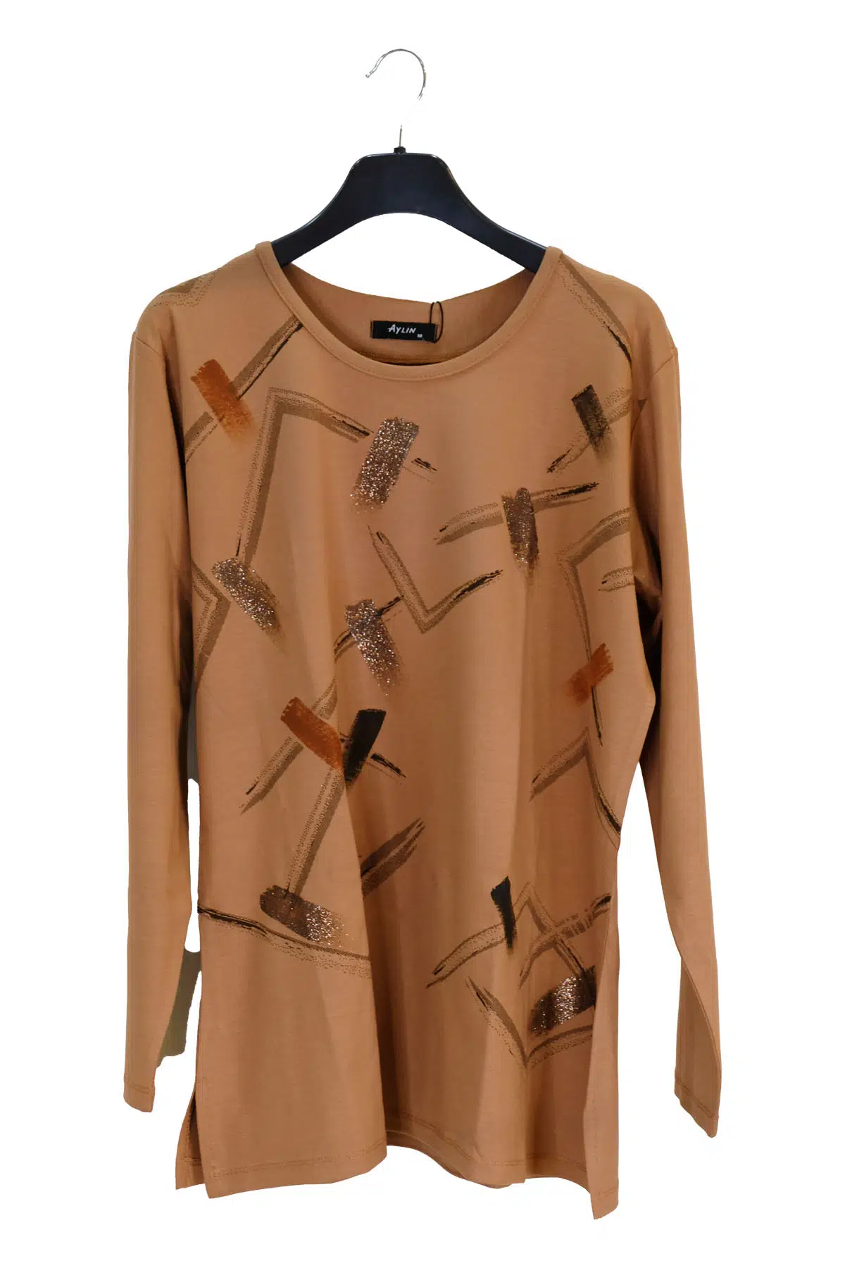 1610 AYLİN PENYE BLUZ - CAMEL