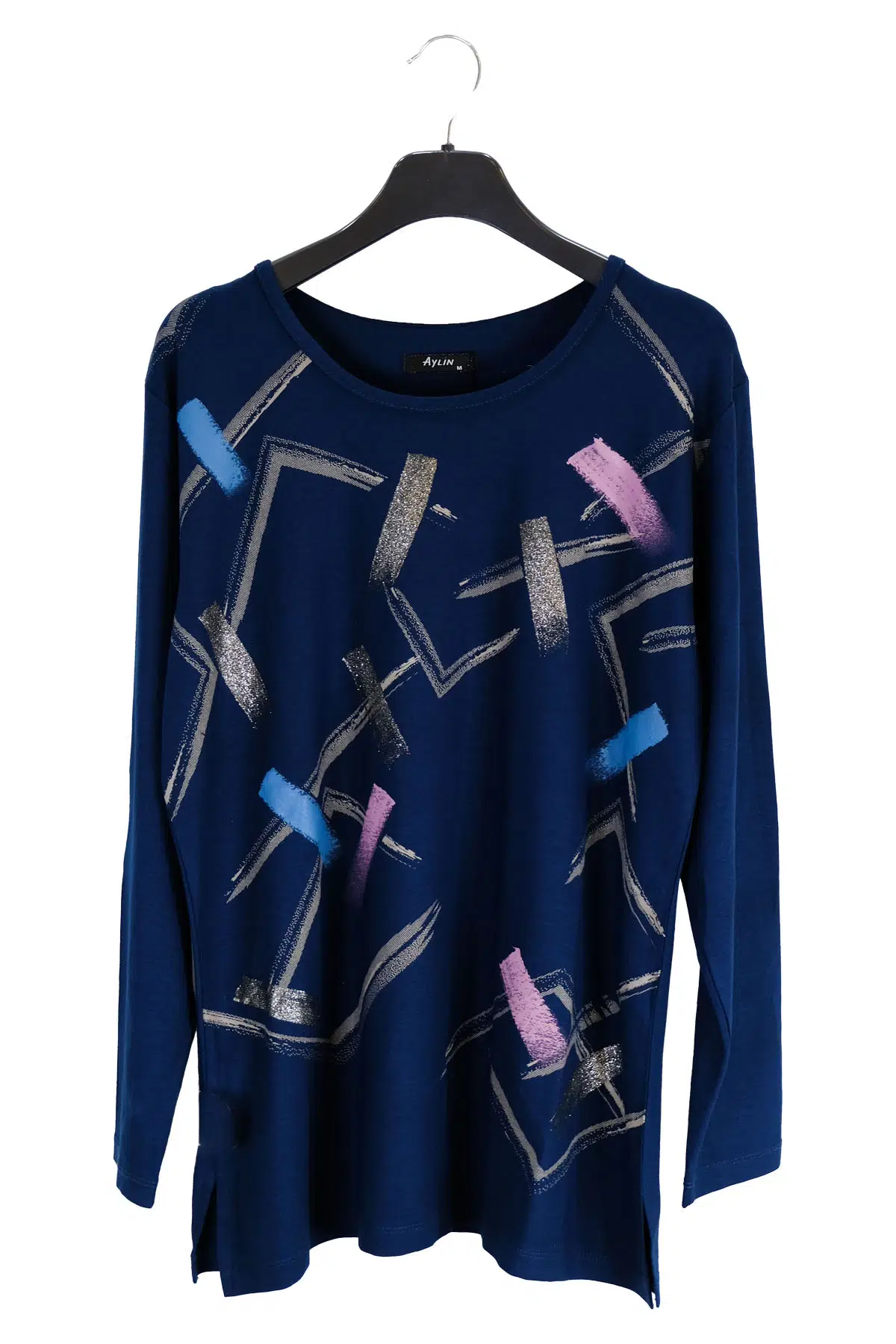 1610 AYLİN PENYE BLUZ - PETROL