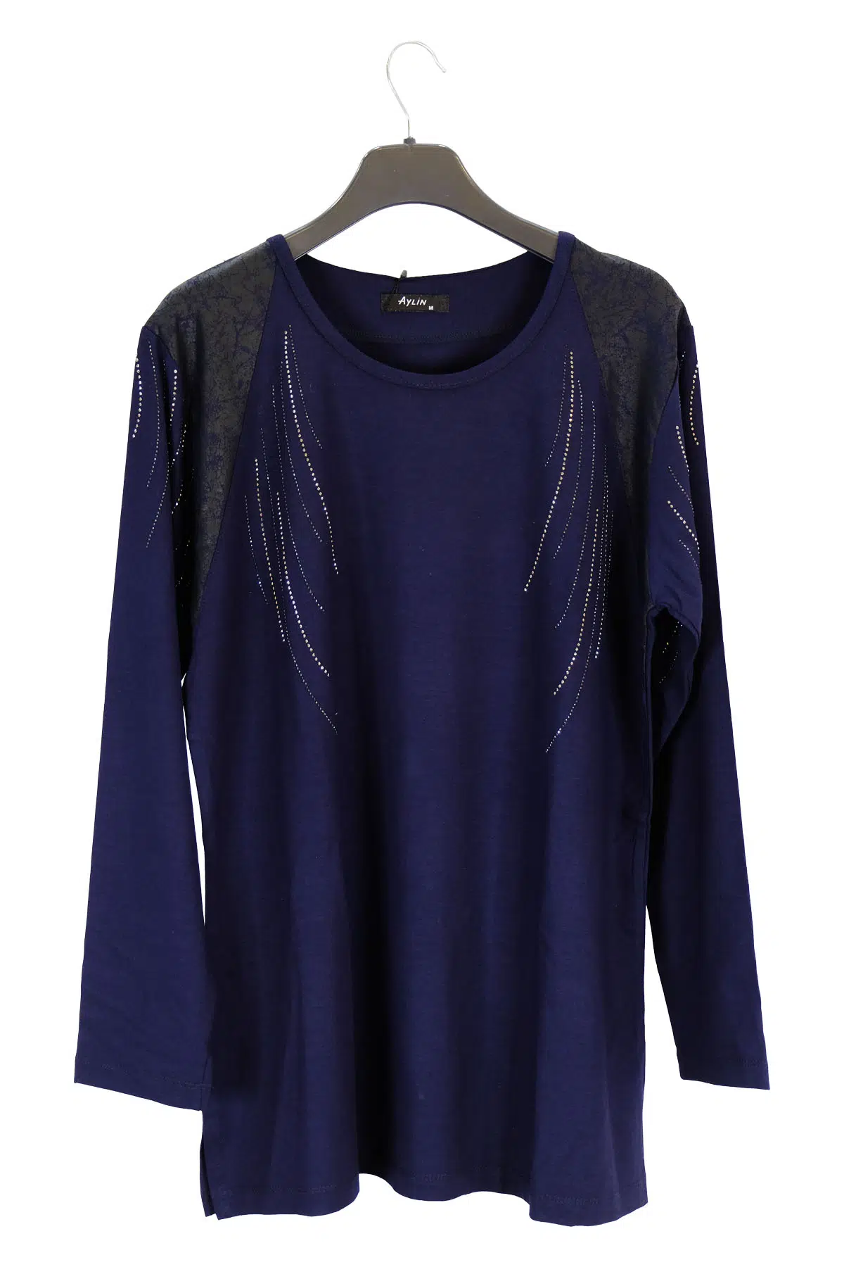 1613 AYLİN PENYE BLUZ - LACİVERT