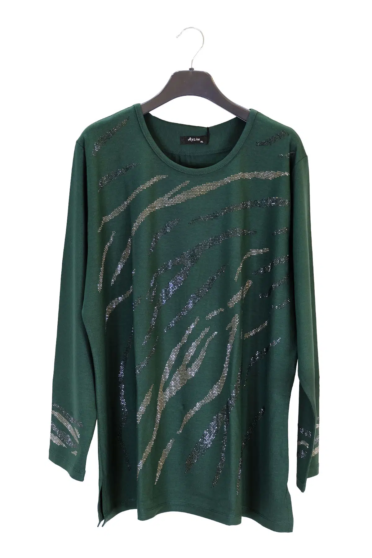 1622 AYLİN PENYE BLUZ - YEŞİL