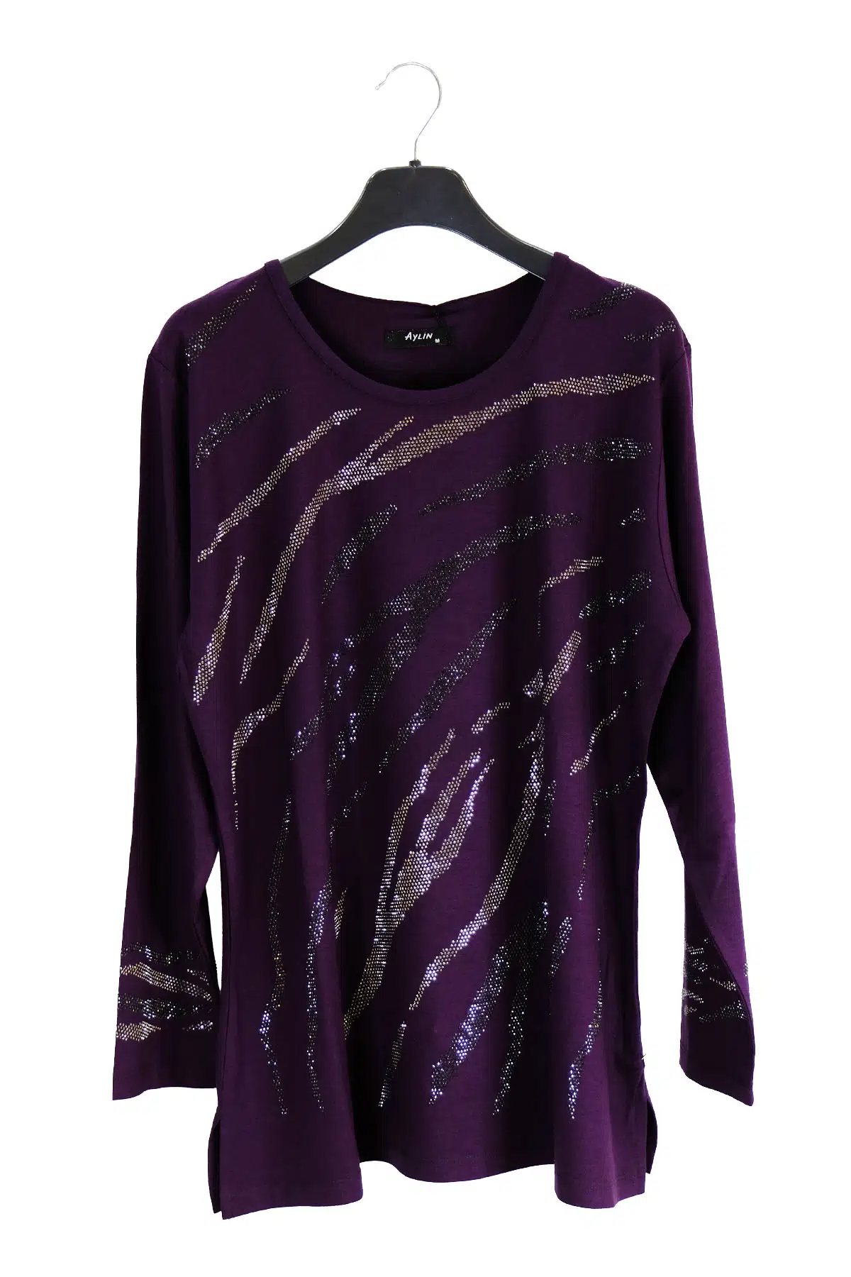 1622 AYLİN PENYE BLUZ - MOR