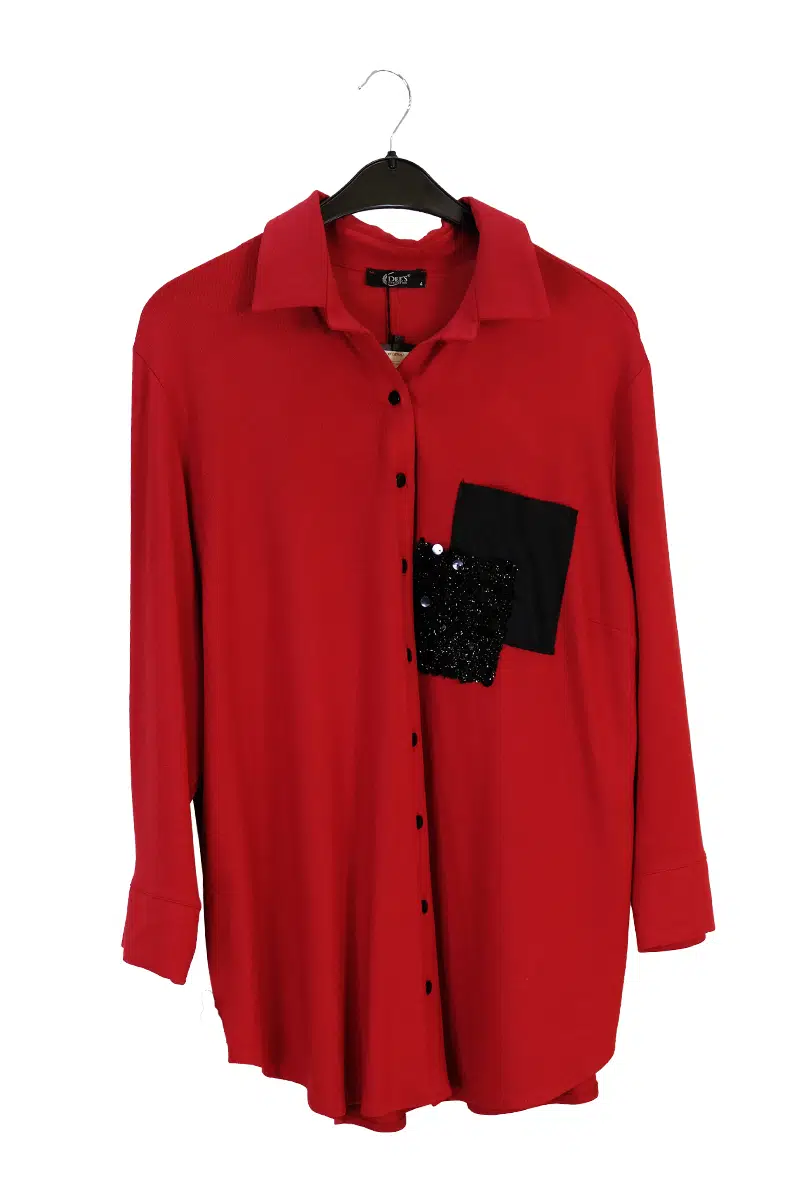 1901 DEES CEP DETAYLI GÖMLEK