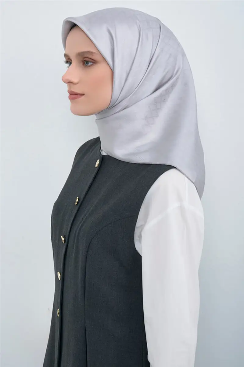 2003 ARMİNE JAKARLI İPEK EŞARP - 24